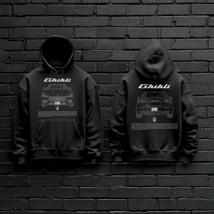 MASERATI / GHIBLI Dual-View Technical Series - Unisex Double Sided Hoodie