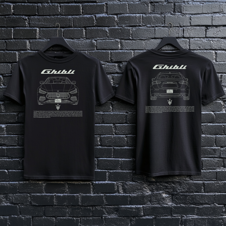 MASERATI / GHIBLI Dual-View Technical Series - Unisex Double Sided T-Shirt