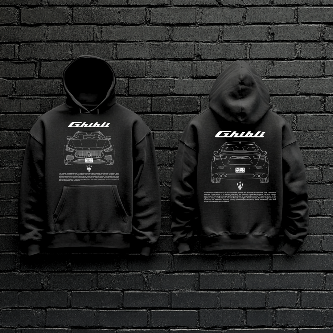MASERATI / GHIBLI Dual-View Technical Series - Unisex Double Sided Hoodie