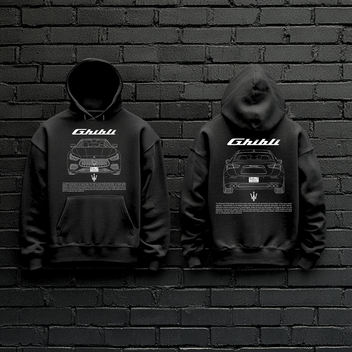 MASERATI / GHIBLI Dual-View Technical Series - Unisex Double Sided Hoodie