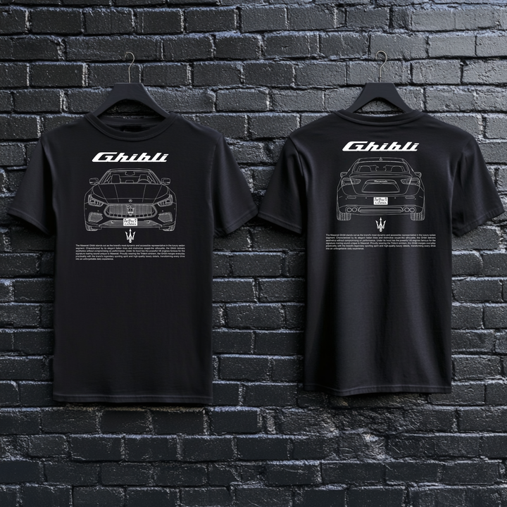 MASERATI / GHIBLI Dual-View Technical Series - Unisex Double Sided T-Shirt