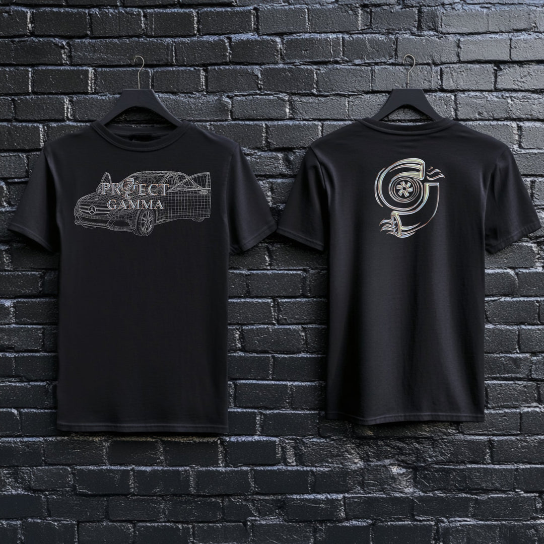 MERCEDES / C300 Wireframe - Unisex Double Sided T-Shirt