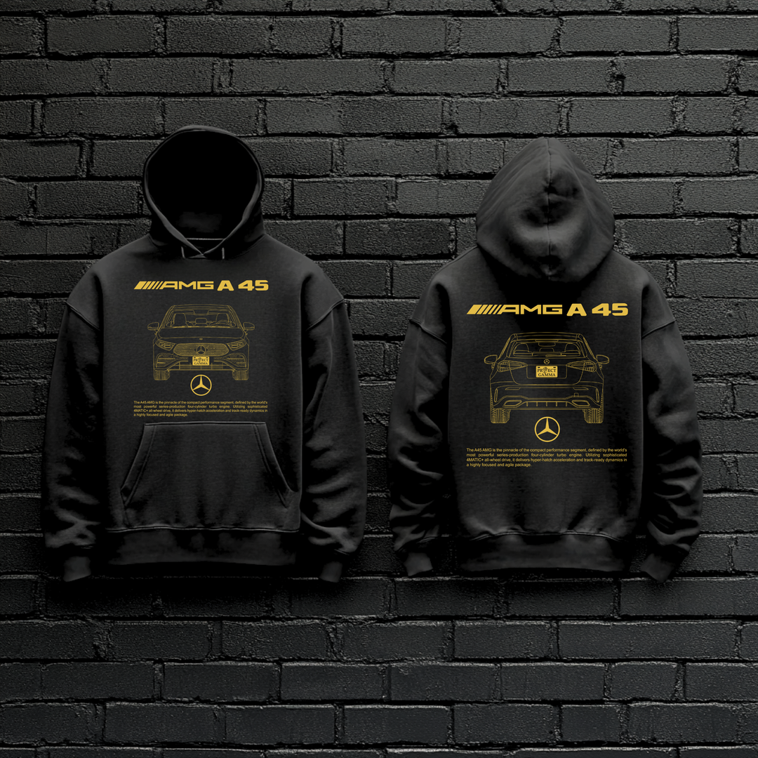 MERCEDES / AMG A45 Dual-View Technical Series - Unisex Double Sided Hoodie