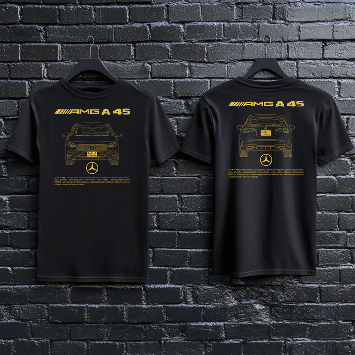 MERCEDES / AMG A45 Dual-View Technical Series - Unisex Double Sided T-Shirt
