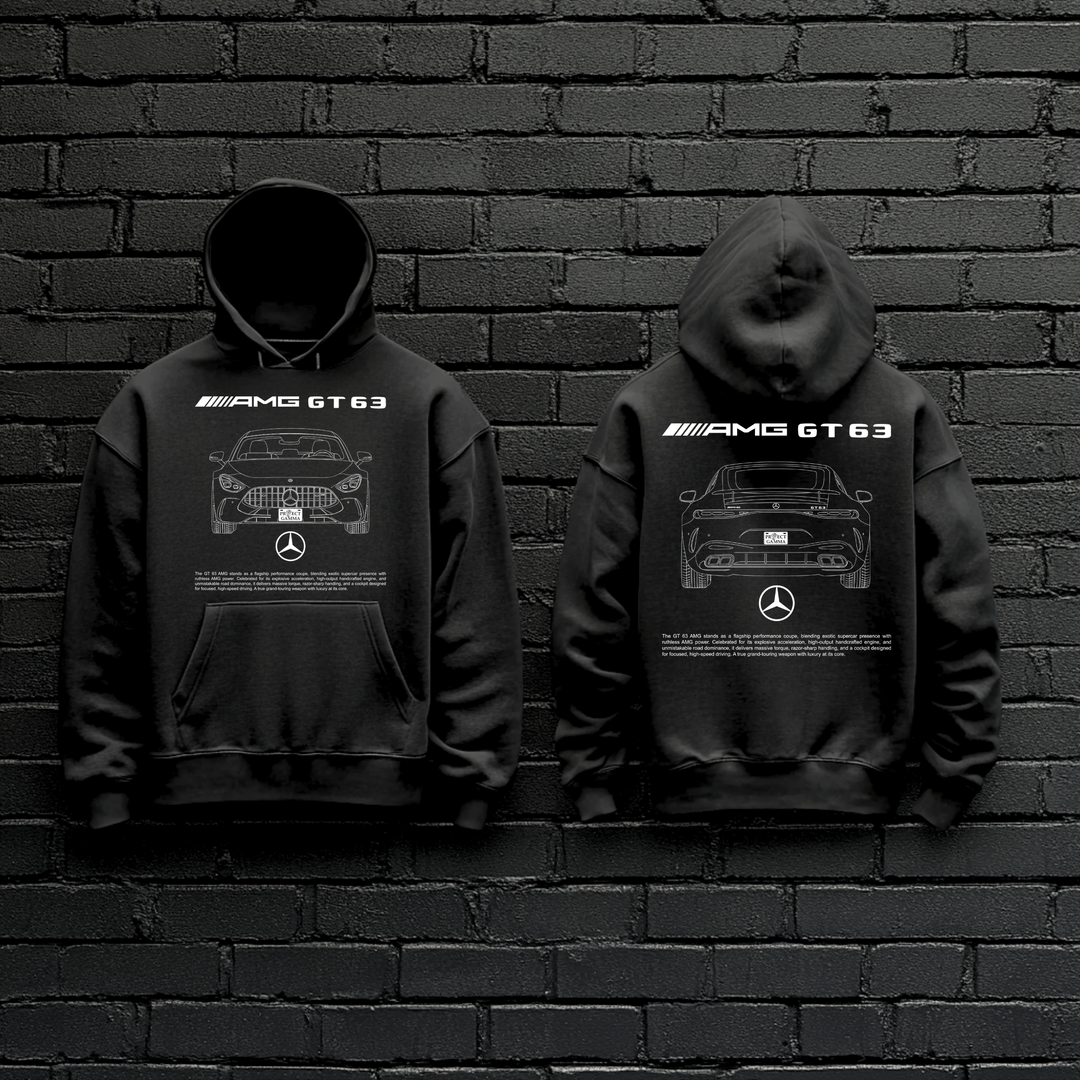 MERCEDES / AMG GT63 Dual-View Technical Series - Unisex Double Sided Hoodie