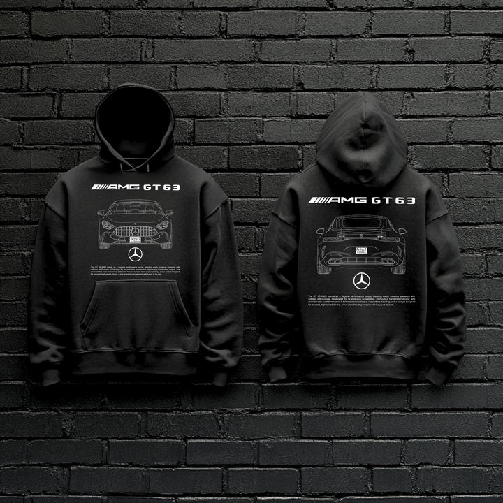 MERCEDES / AMG GT63 Dual-View Technical Series - Unisex Double Sided Hoodie