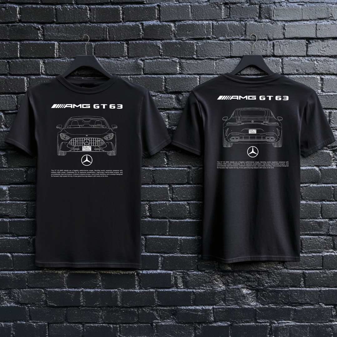 MERCEDES / AMG GT63 Dual-View Technical Series - Unisex Double Sided T-Shirt