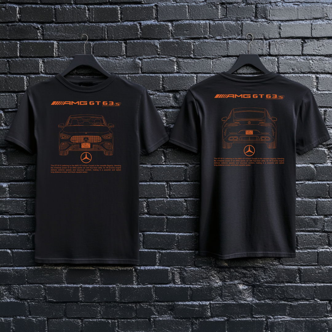 MERCEDES / AMG GT63S Dual-View Technical Series - Unisex Double Sided T-Shirt