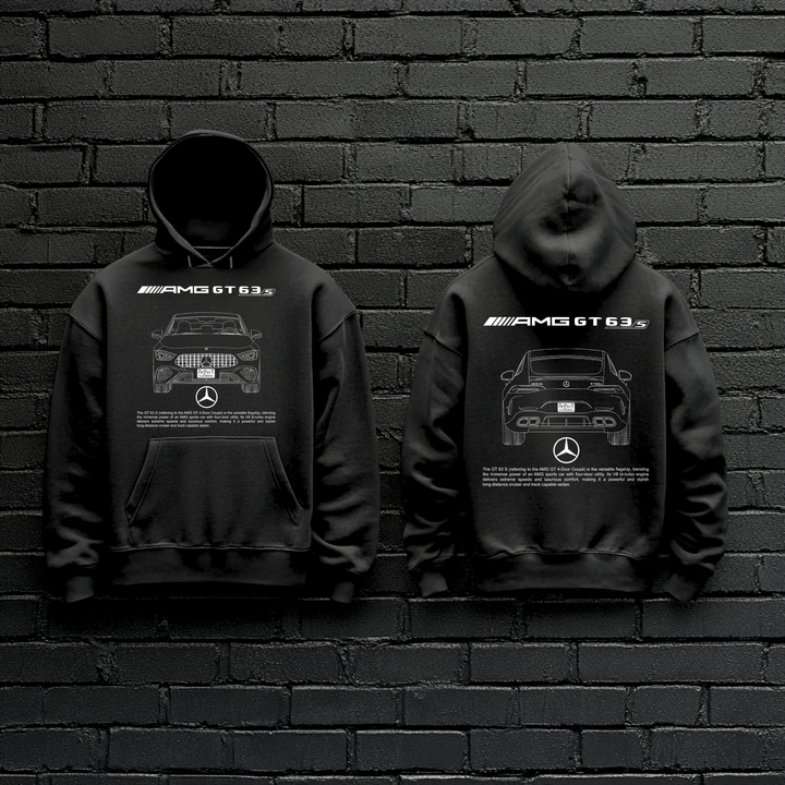 MERCEDES / AMG GT63S Dual-View Technical Series - Unisex Double Sided Hoodie