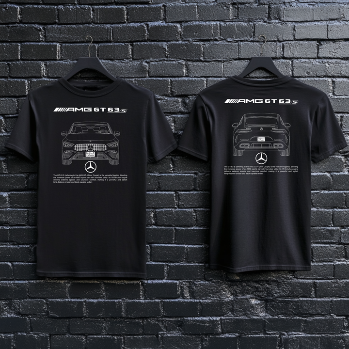 MERCEDES / AMG GT63S Dual-View Technical Series - Unisex Double Sided T-Shirt