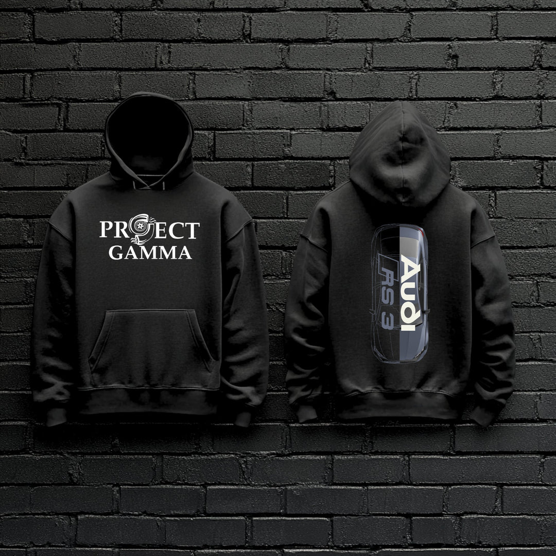 AUDI / RS3 Split-Identity Vector - Unisex Double Sided Hoodie