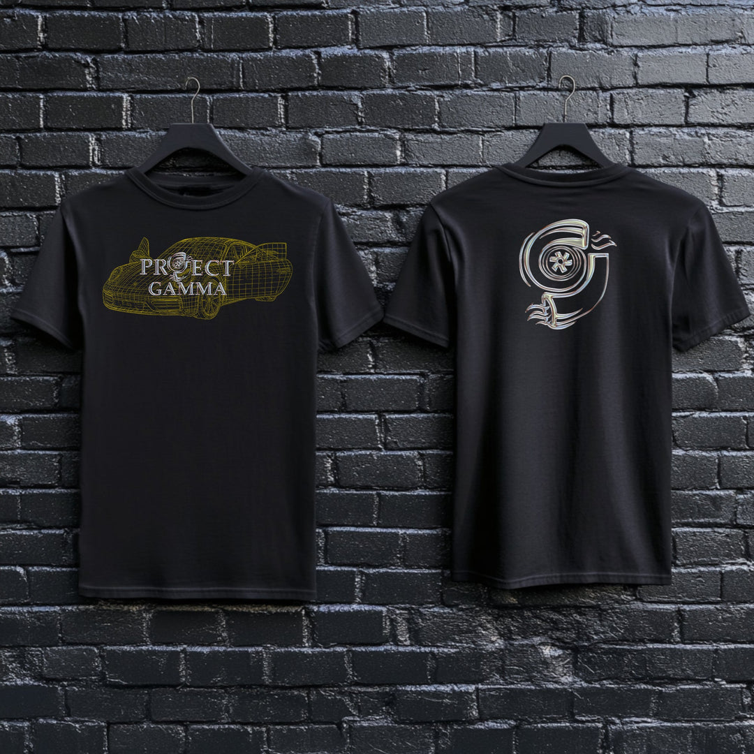 Porsche 911 Wireframe – Unisex Double Sided T-Shirt