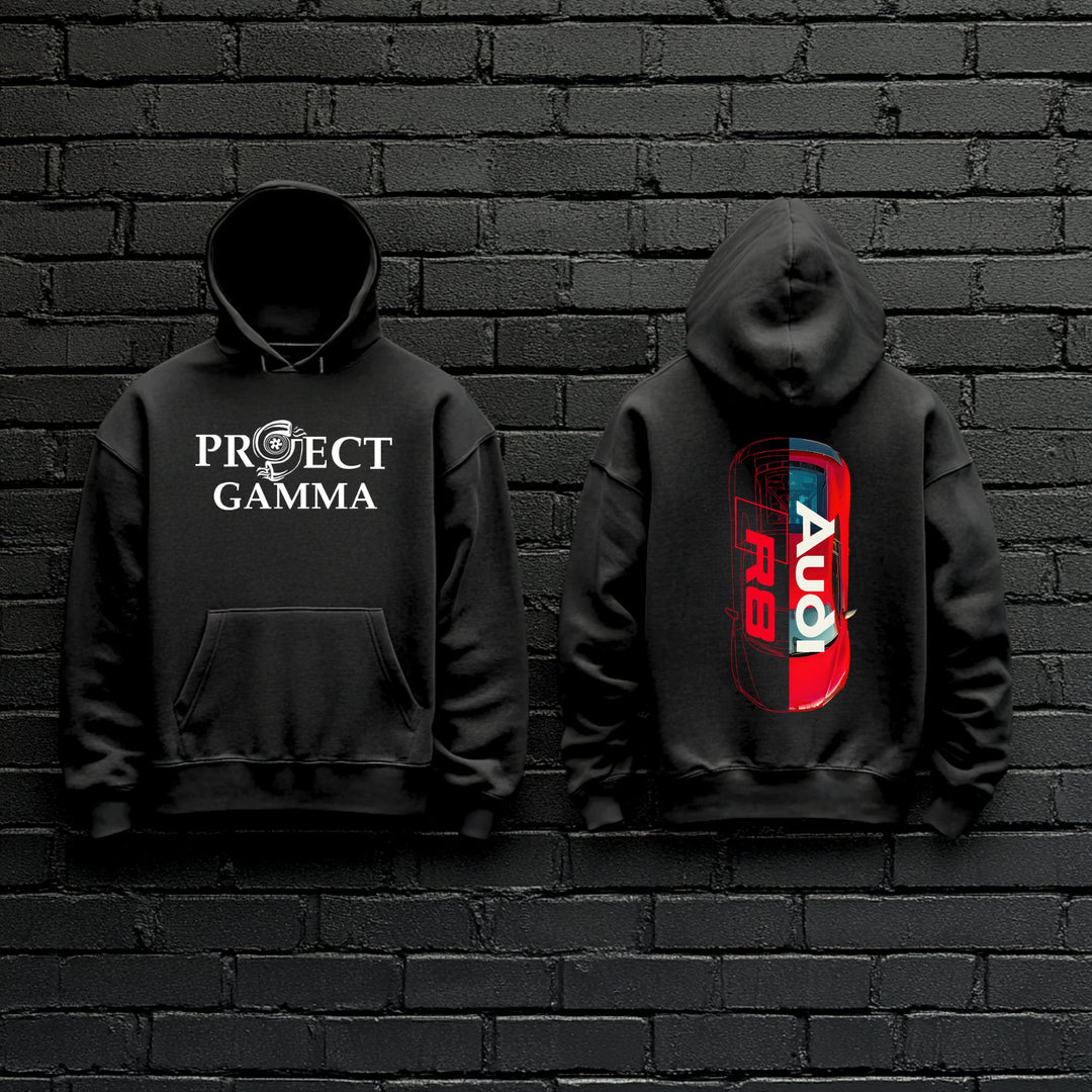 AUDI / R8 Split-Identity Vector - Unisex Double Sided Hoodie