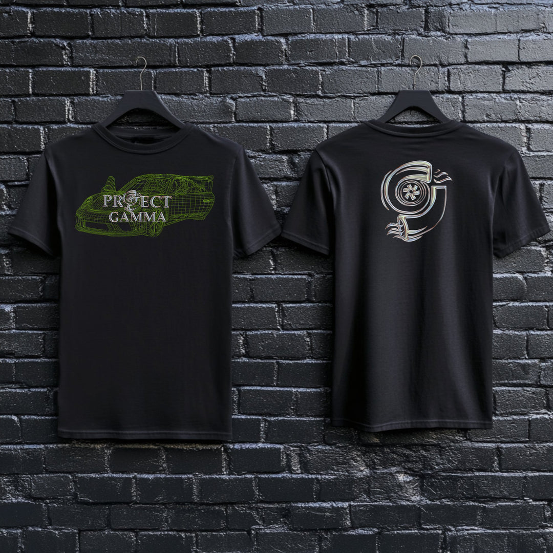 PORSCHE / GT3RS Wireframe - Unisex Double Sided T-Shirt