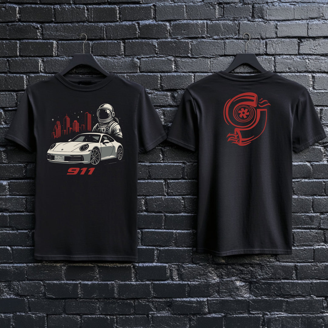 Porsche 911 Astronaut – Unisex Double Sided T-Shirt