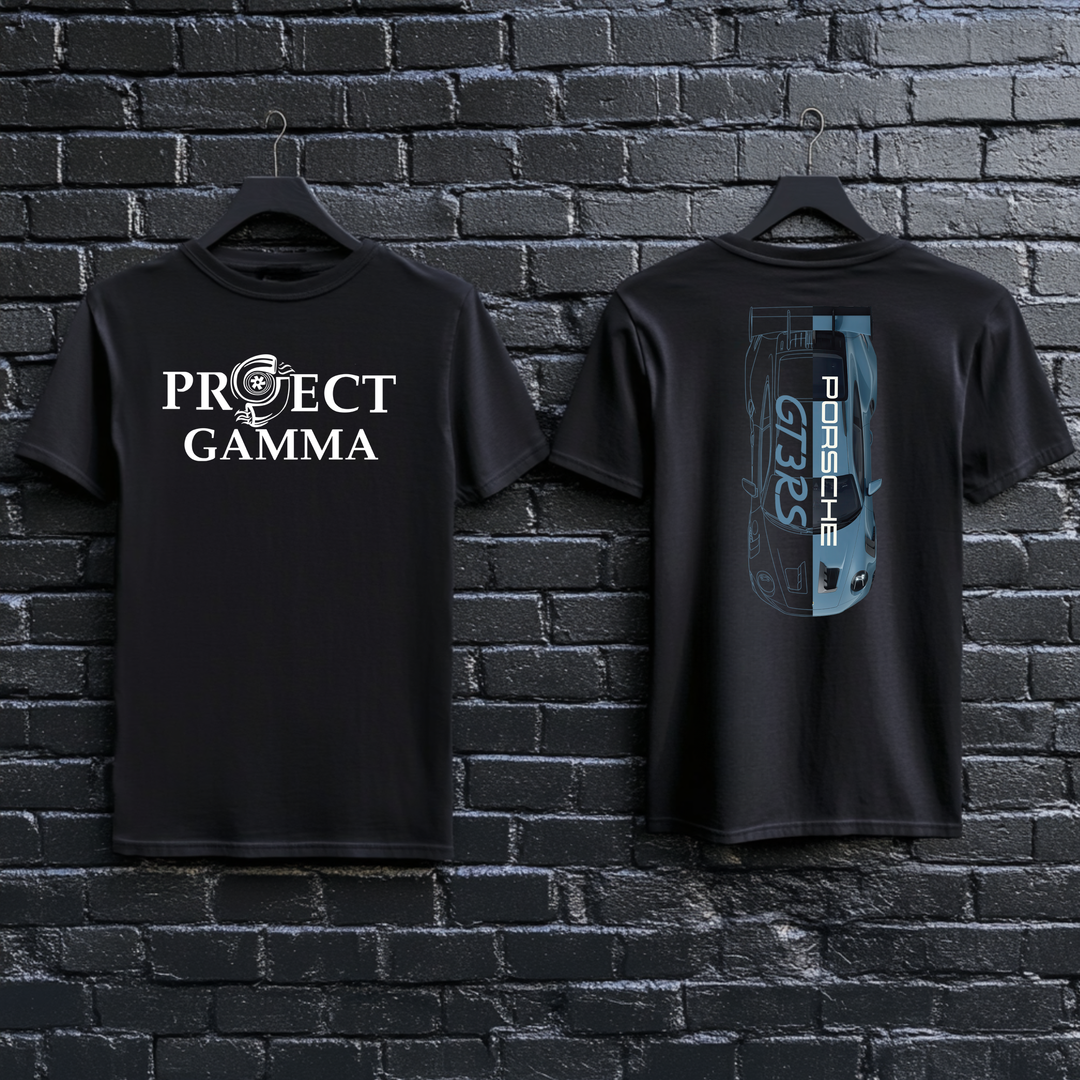 Porsche GT3RS Split-Identity Vector – Unisex Double Sided T-Shirt