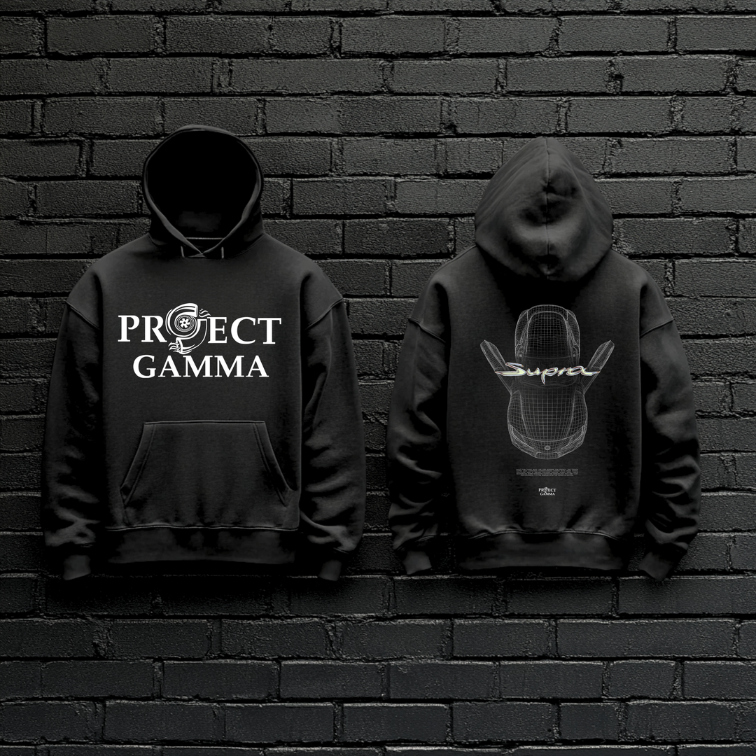 TOYOTA / SUPRA Blueprint - Unisex Double Sided Hoodie