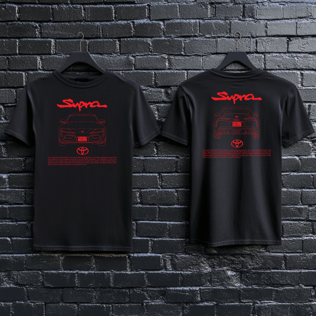 Toyota Supra Dual-View Technical Series – Unisex Double Sided T-Shirt