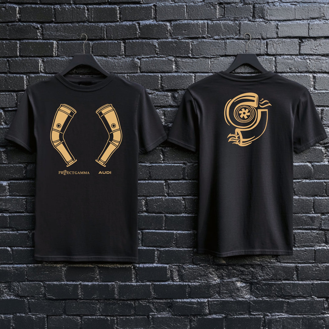 AUDI / RS6 Downpipes - Unisex Double Sided T-Shirt