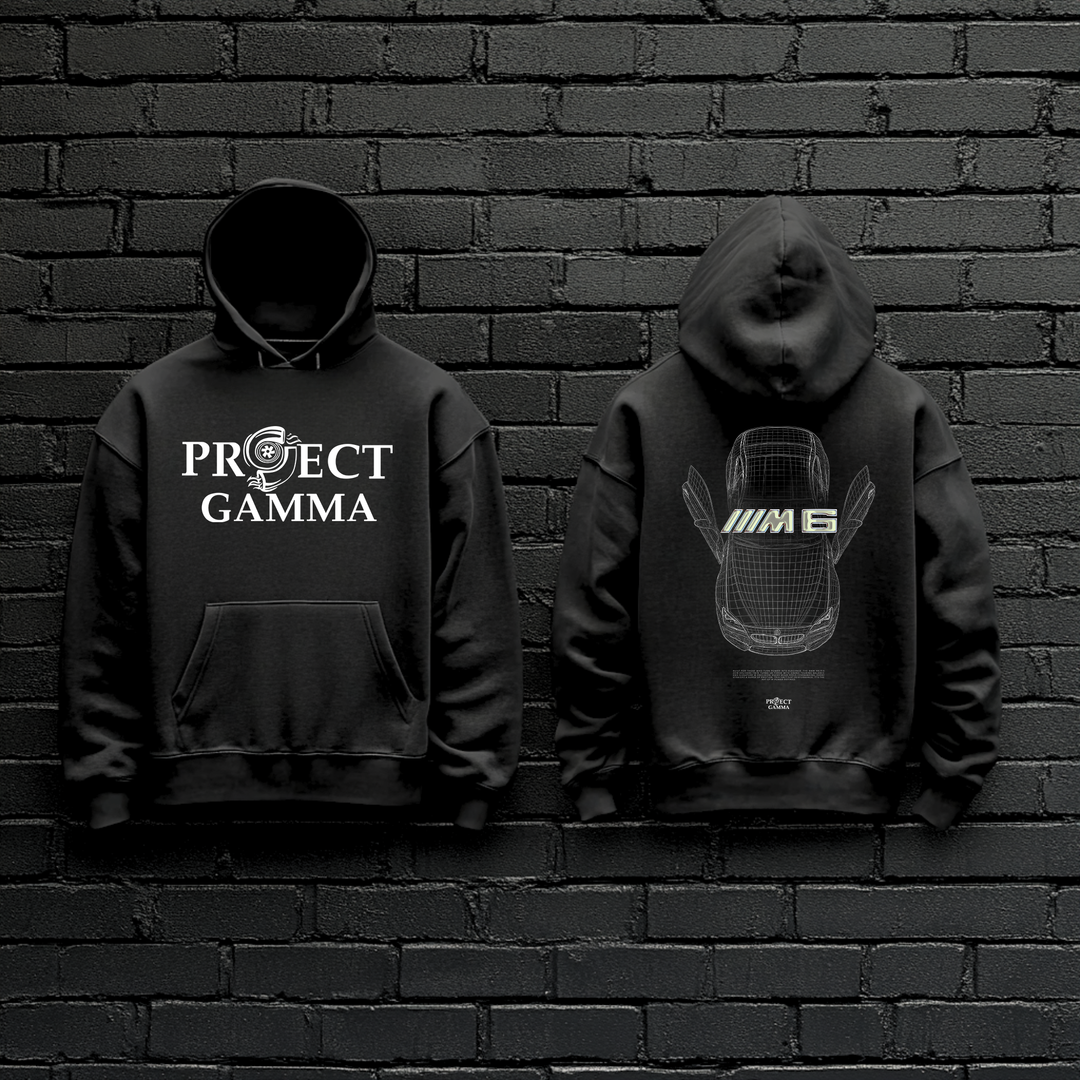 BMW / M6 Blueprint - Unisex Double Sided Hoodie
