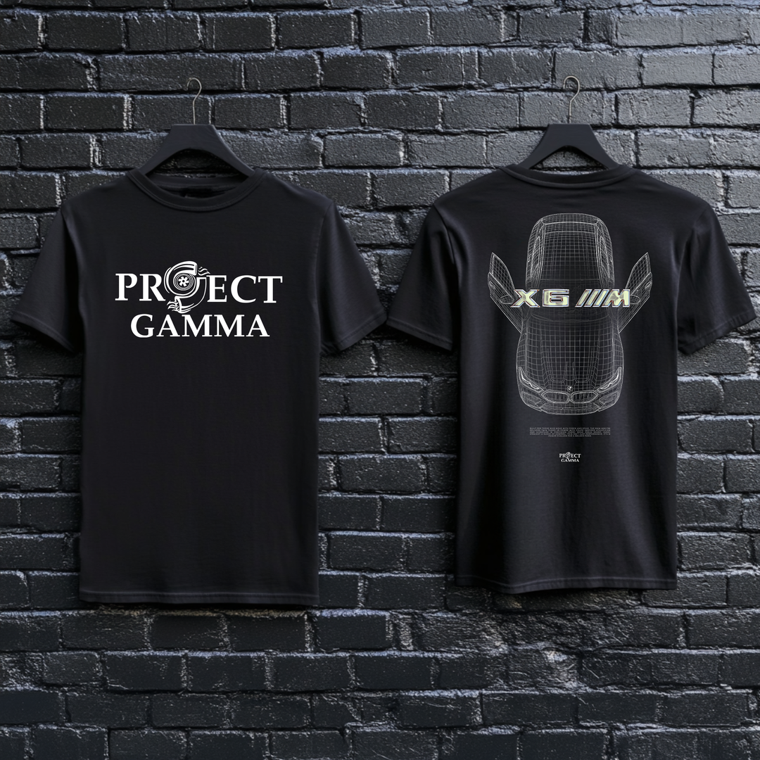 BMW / X6 M Blueprint - Unisex Double Sided T-Shirt