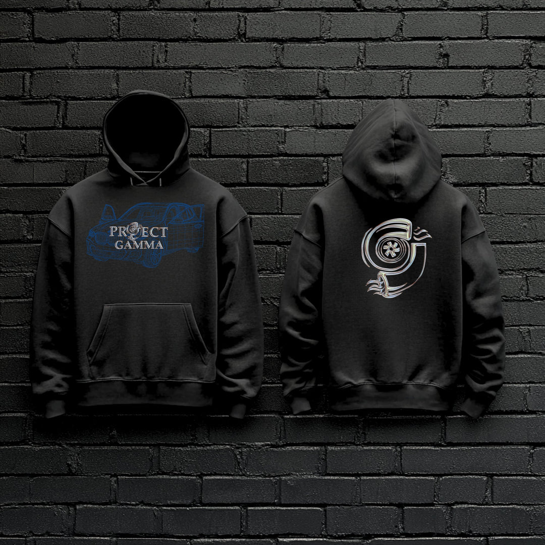 BMW / X3 M Wireframe - Unisex Double Sided Hoodie