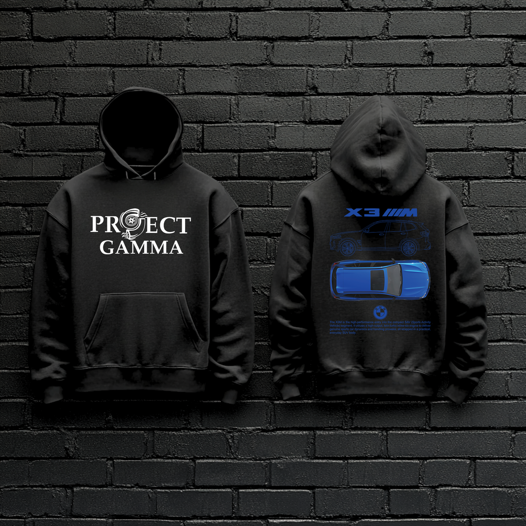 BMW / X3 M Garage Wall Art - Unisex Double Sided Hoodie