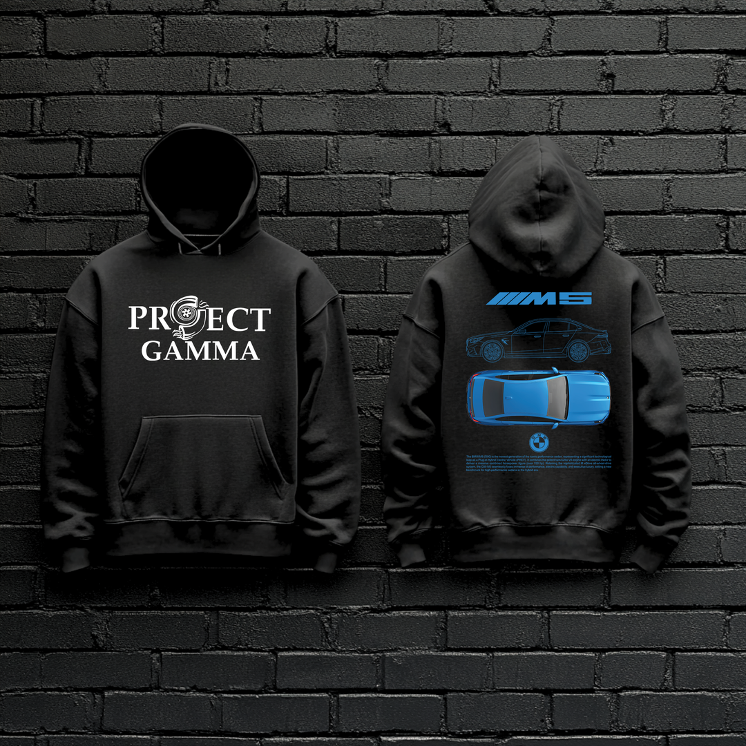 BMW / M5 Garage Wall Art - Unisex Double Sided Hoodie