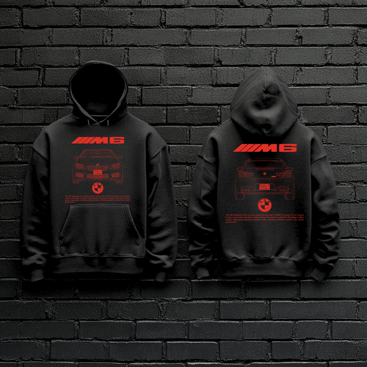 BMW / M6 Dual-View Technical Series - Unisex Double Sided Hoodie