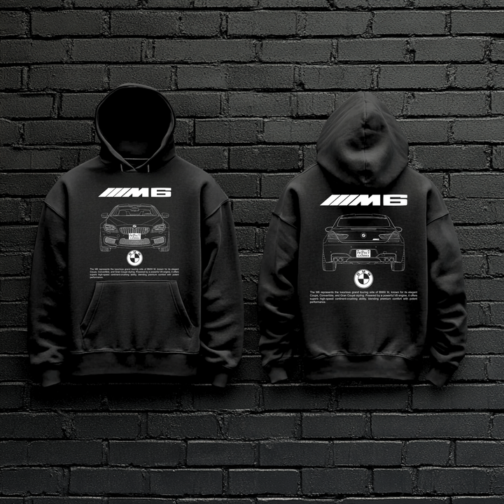 BMW / M6 Dual-View Technical Series - Unisex Double Sided Hoodie