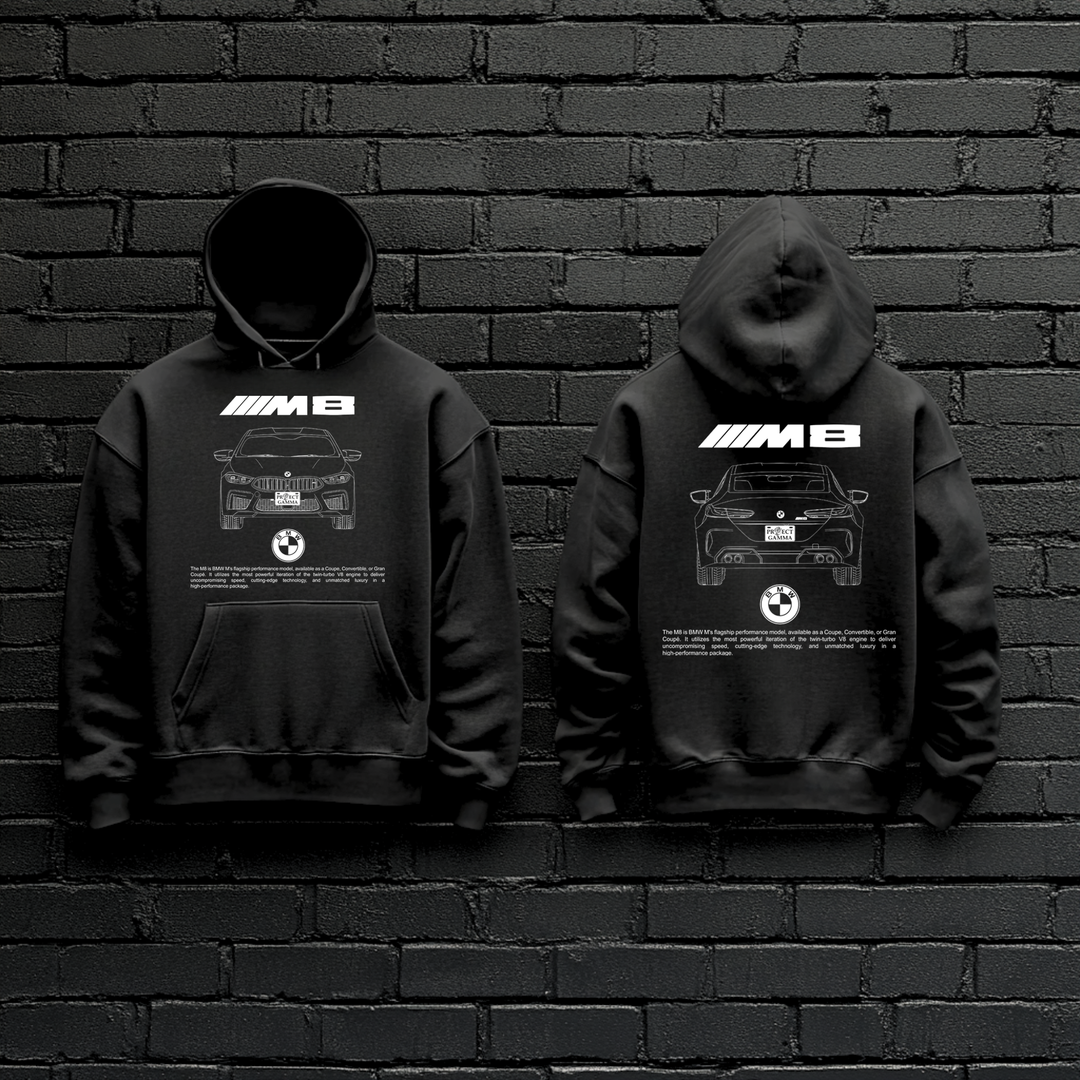 BMW / M8 Dual-View Technical Series - Unisex Double Sided Hoodie