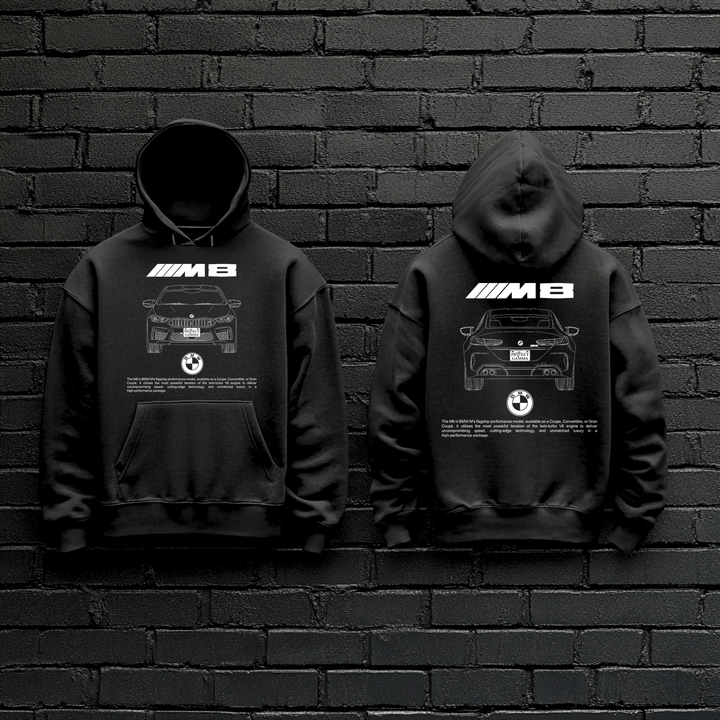 BMW / M8 Dual-View Technical Series - Unisex Double Sided Hoodie