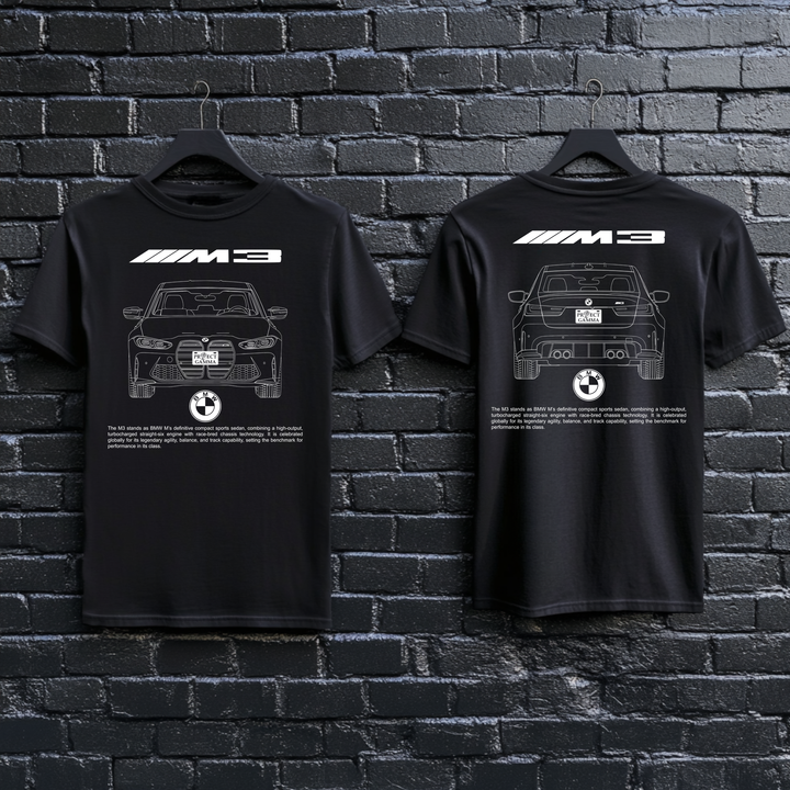 BMW / M3 Dual-View Technical Series - Unisex Double Sided T-Shirt