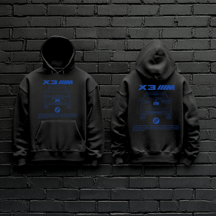 BMW / X3 M Dual-View Technical Series - Unisex Double Sided Hoodie