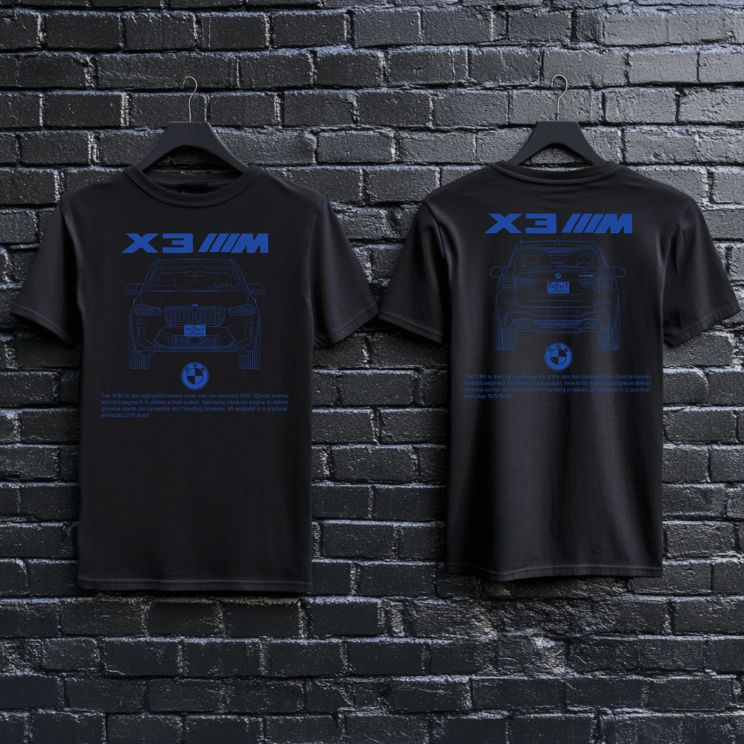 BMW / X3 M Dual-View Technical Series - Unisex Double Sided T-Shirt