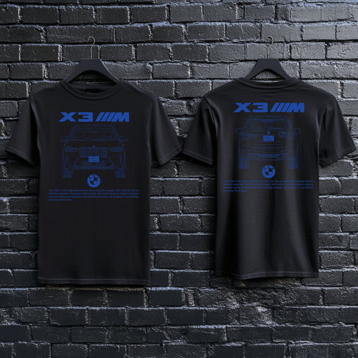 BMW / X3 M Dual-View Technical Series - Unisex Double Sided T-Shirt