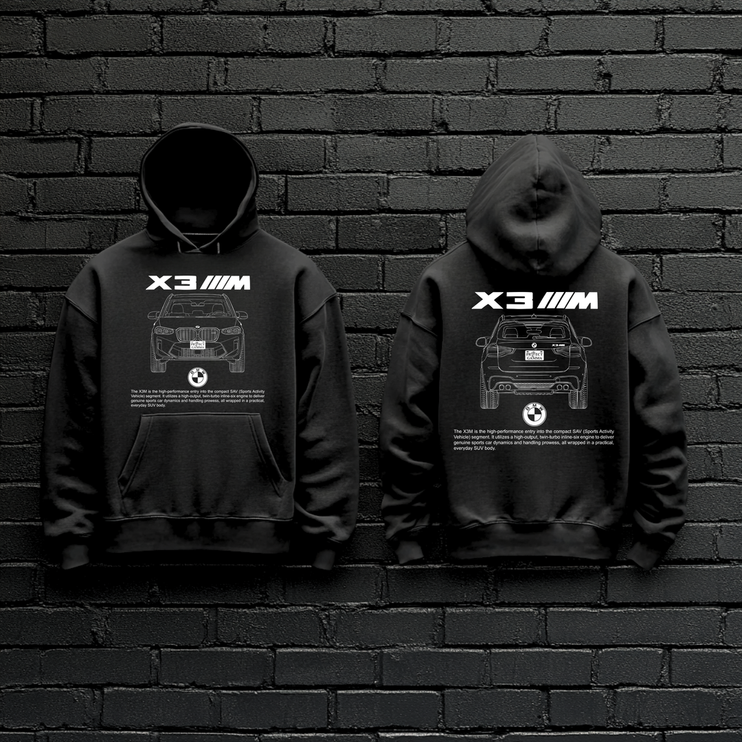 BMW / X3 M Dual-View Technical Series - Unisex Double Sided Hoodie