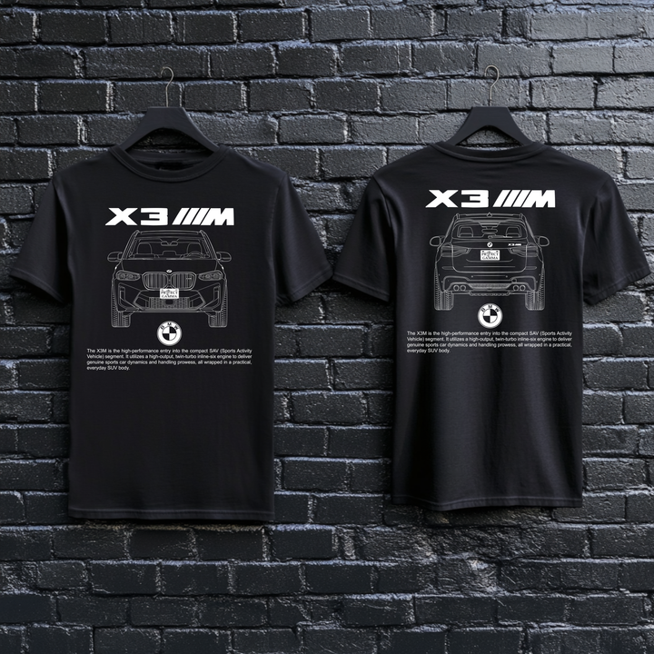 BMW / X3 M Dual-View Technical Series - Unisex Double Sided T-Shirt