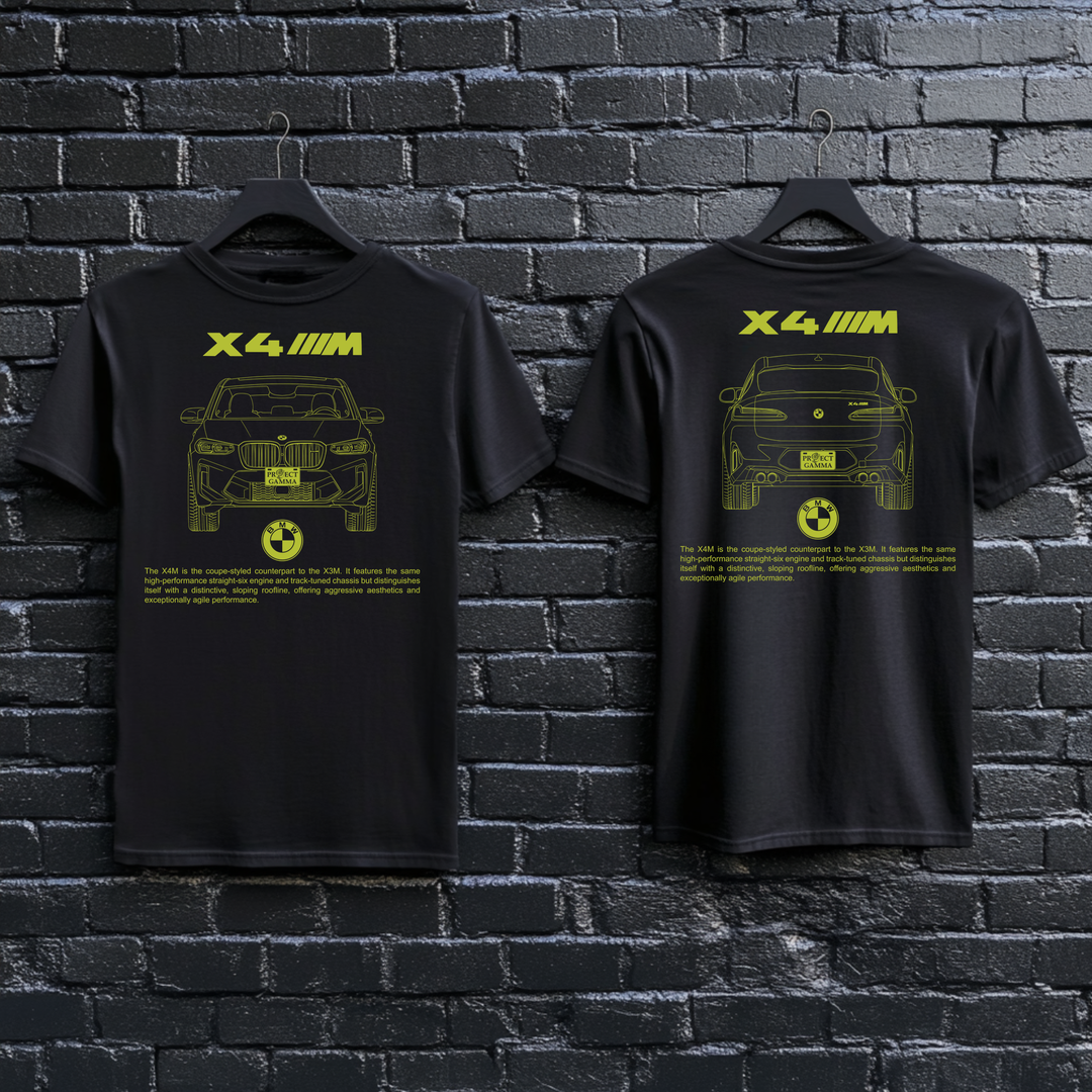BMW / X4 M Dual-View Technical Series - Unisex Double Sided T-Shirt
