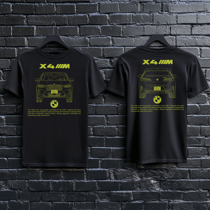 BMW / X4 M Dual-View Technical Series - Unisex Double Sided T-Shirt