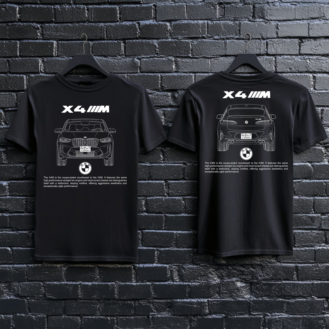 BMW / X4 M Dual-View Technical Series - Unisex Double Sided T-Shirt