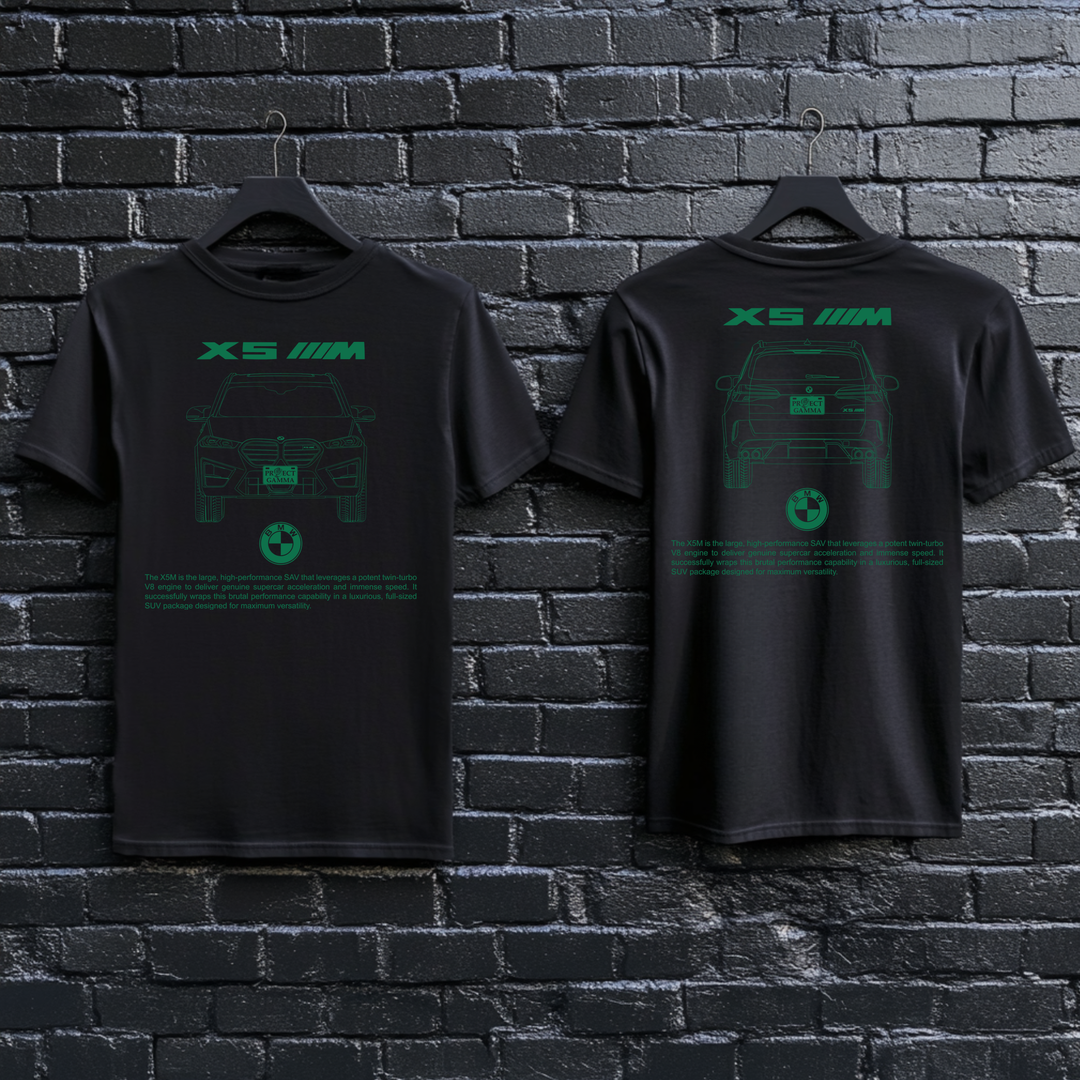 BMW / X5 M Dual-View Technical Series - Unisex Double Sided T-Shirt