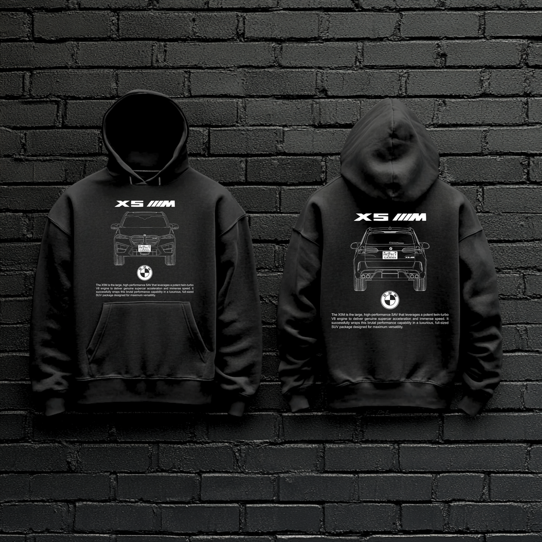BMW / X5 M Dual-View Technical Series - Unisex Double Sided Hoodie