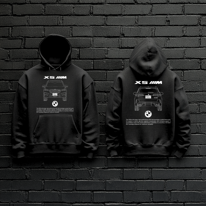 BMW / X5 M Dual-View Technical Series - Unisex Double Sided Hoodie