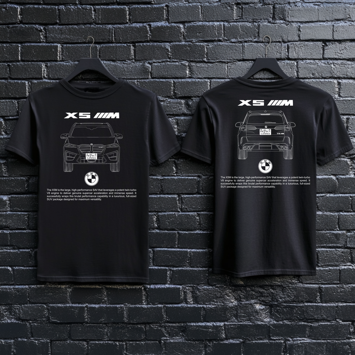 BMW / X5 M Dual-View Technical Series - Unisex Double Sided T-Shirt