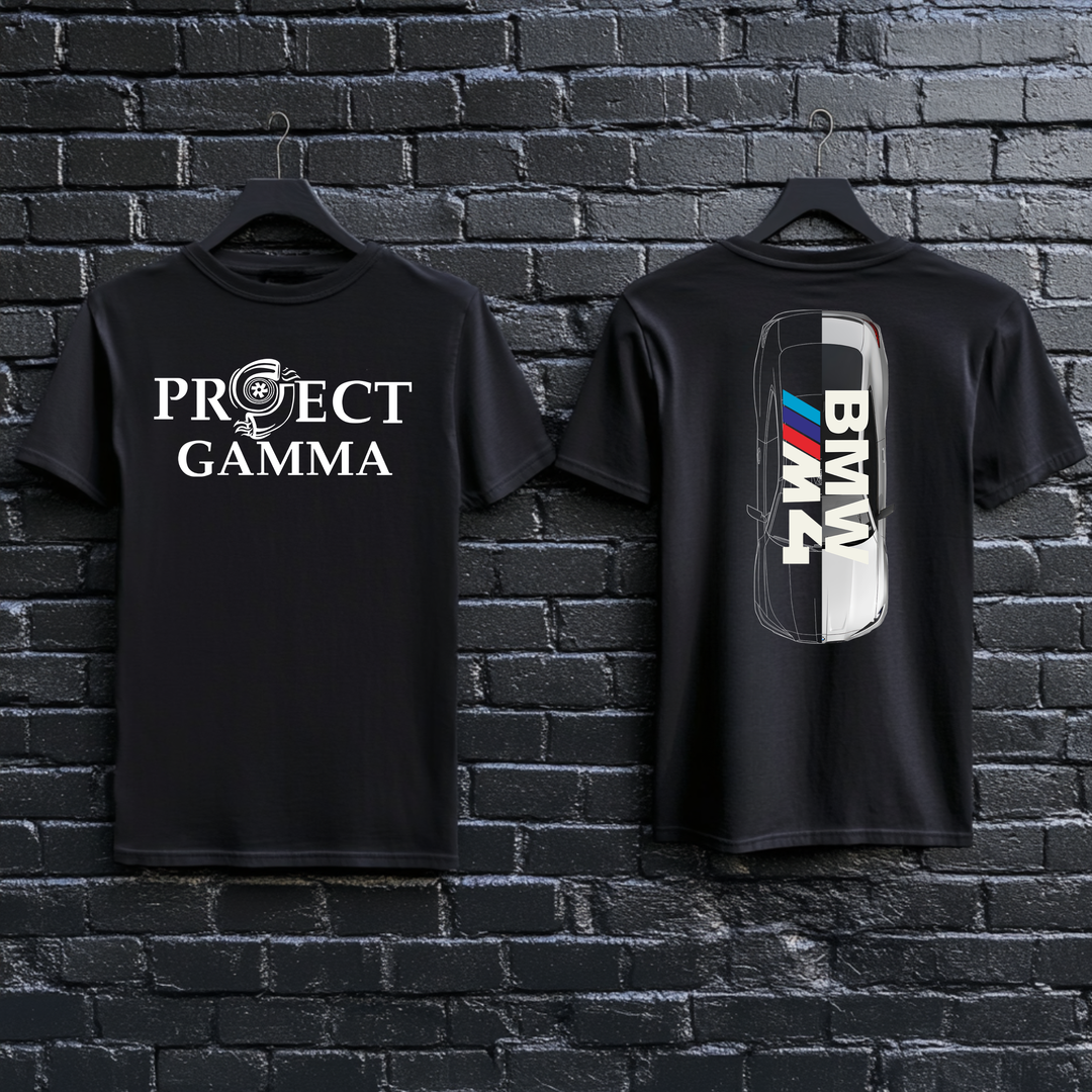 BMW / M4 Split-Identity Vector - Unisex Double Sided T-Shirt