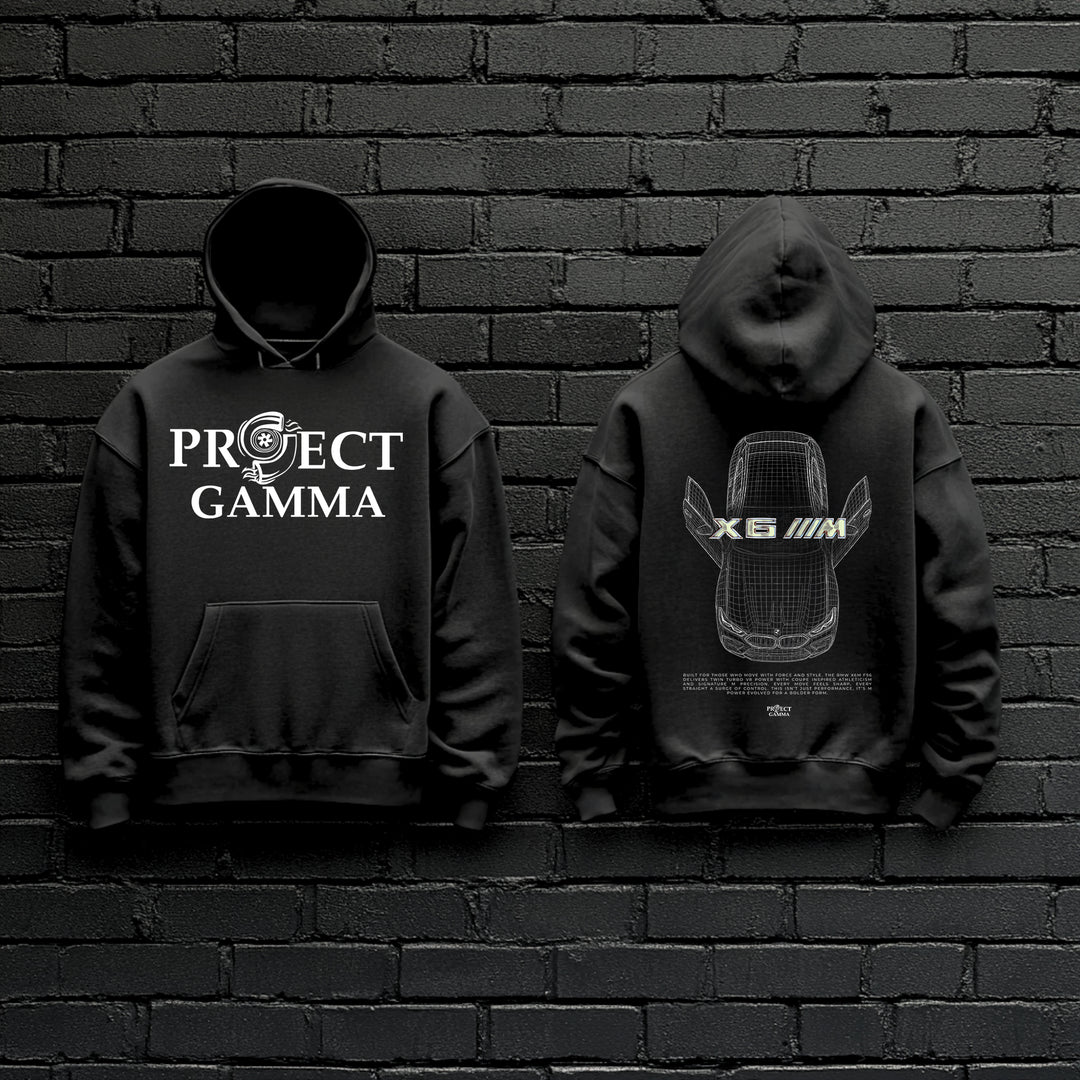 BMW / X6 M Blueprint - Unisex Double Sided Hoodie