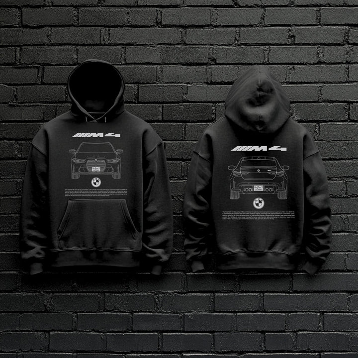 BMW / M4 Dual-View Technical Series - Unisex Double Sided Hoodie