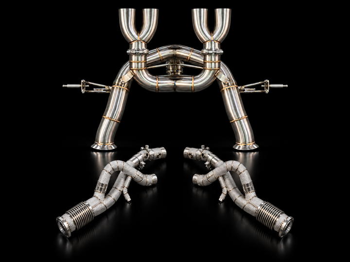 Project Gamma Lamborghini Revuelto Race Exhaust System | Catless Downpipes + Stainless Steel Exhaust