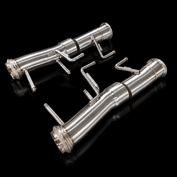 Project Gamma Ferrari SF90 Race Exhaust System – Catless Downpipes + Stainless SteelExhaust